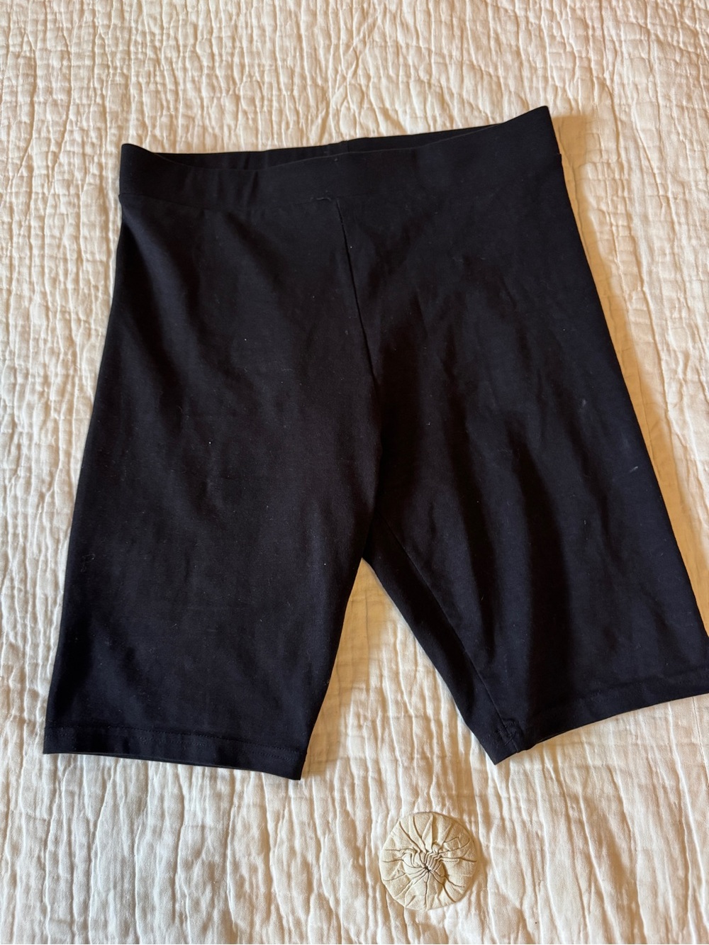 Black Women’s Bike Shorts - Classic Cotton Stretch